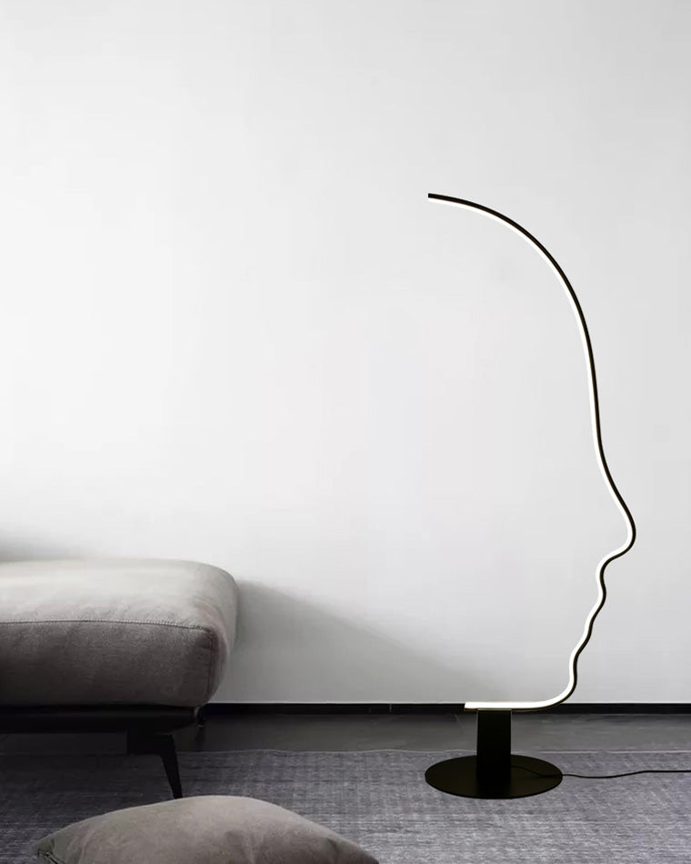 Diff Facial Profile Sculptural Floor Lamp-DF7002