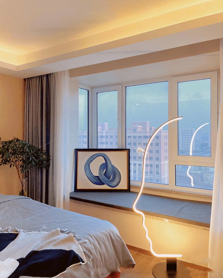 Diff Facial Profile Sculptural Floor Lamp-DF7002