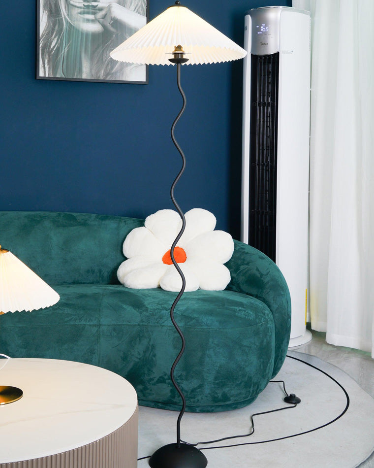 Diff Pleated Squiggle Floor Lamp-DF7011
