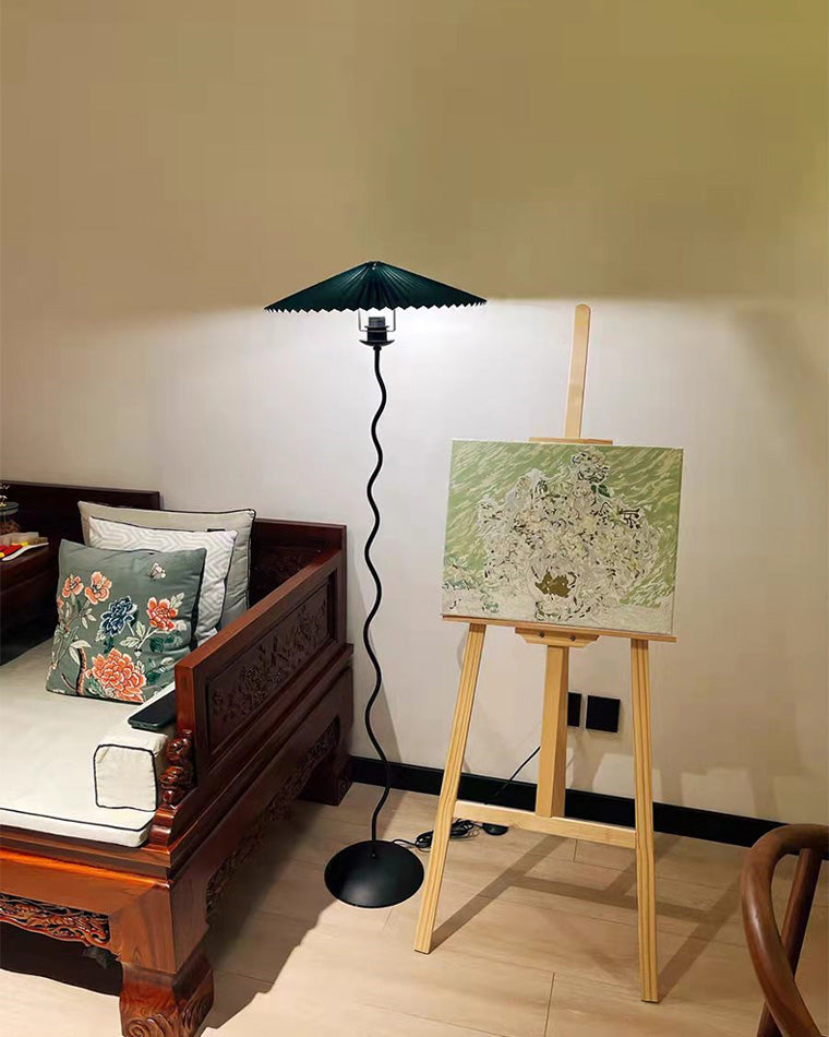 Diff Pleated Squiggle Floor Lamp-DF7011