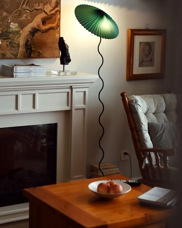 Diff Pleated Squiggle Floor Lamp-DF7011
