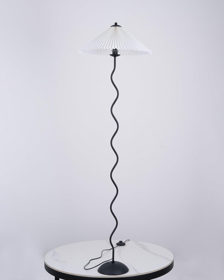 Diff Pleated Squiggle Floor Lamp-DF7011