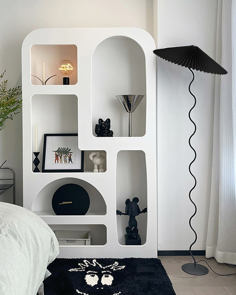 Diff Pleated Squiggle Floor Lamp-DF7011