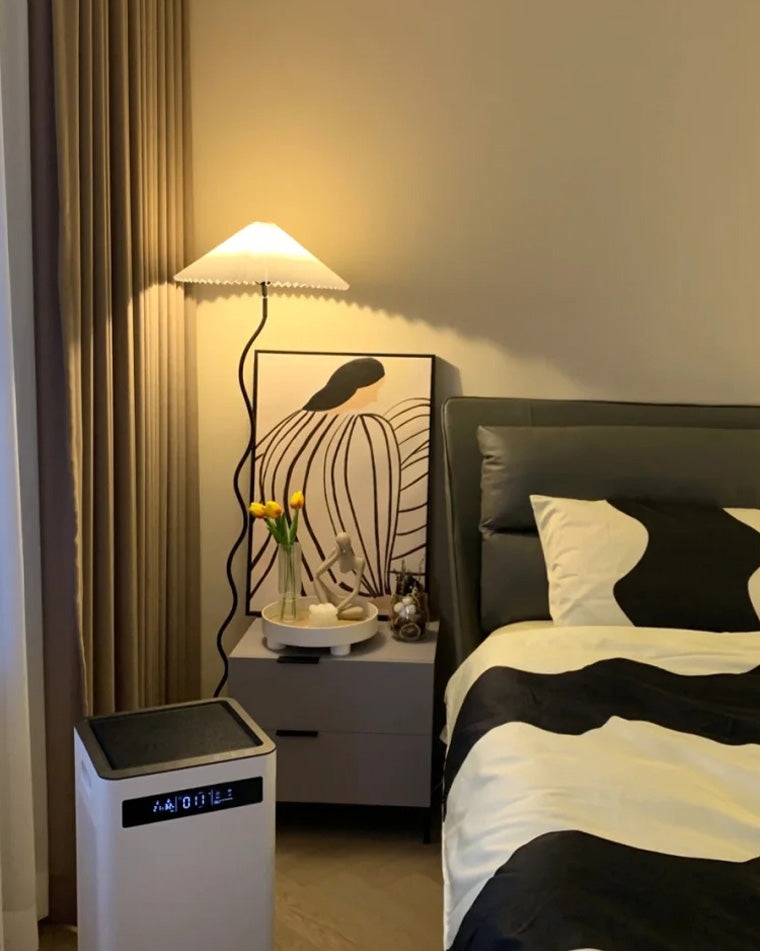 Diff Pleated Squiggle Floor Lamp-DF7011