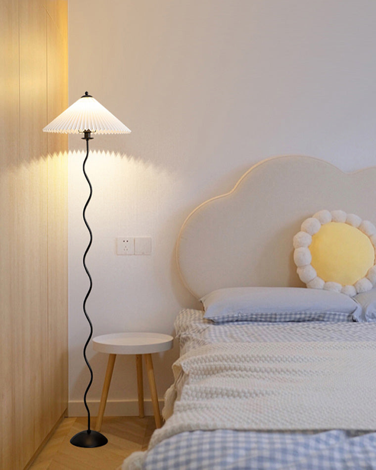 Diff Pleated Squiggle Floor Lamp-DF7011