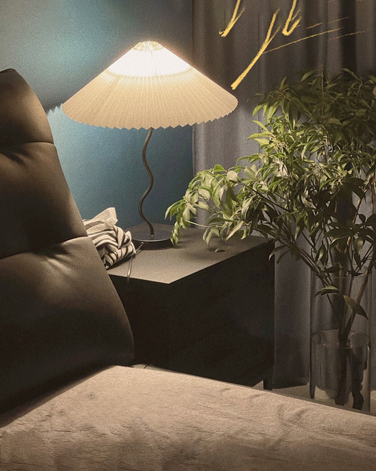Diff Pleated Squiggle Floor Lamp-DF7011