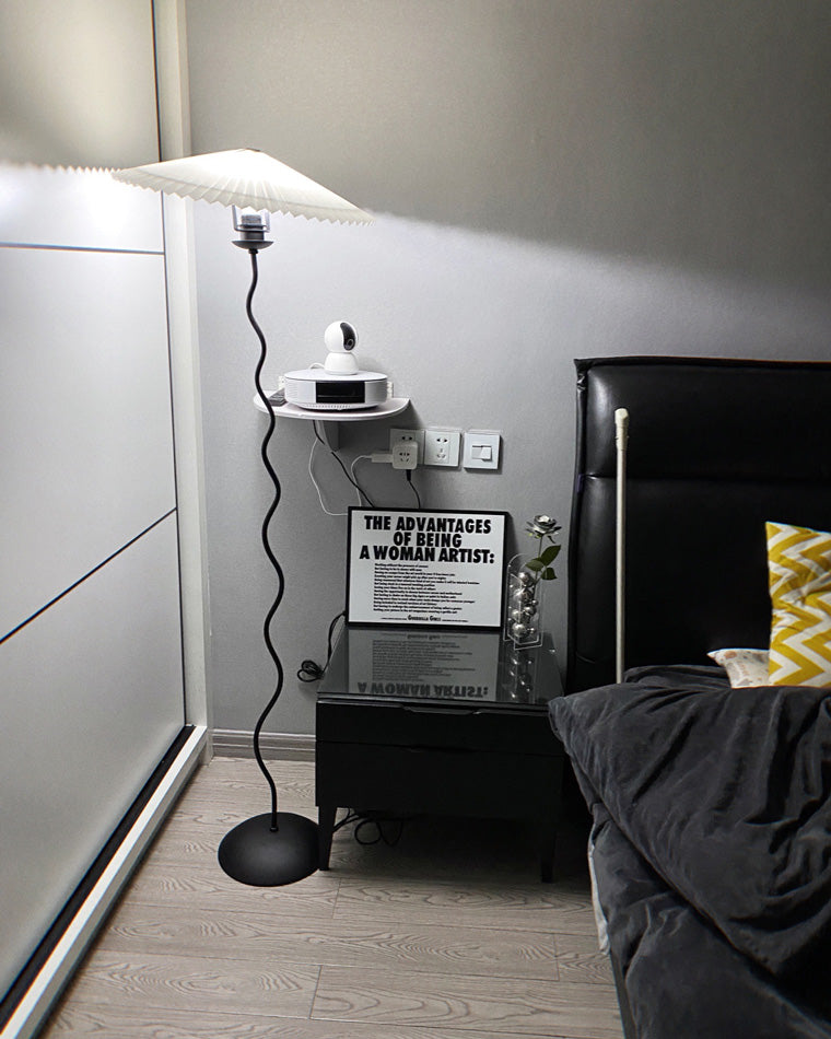 Diff Pleated Squiggle Floor Lamp-DF7011