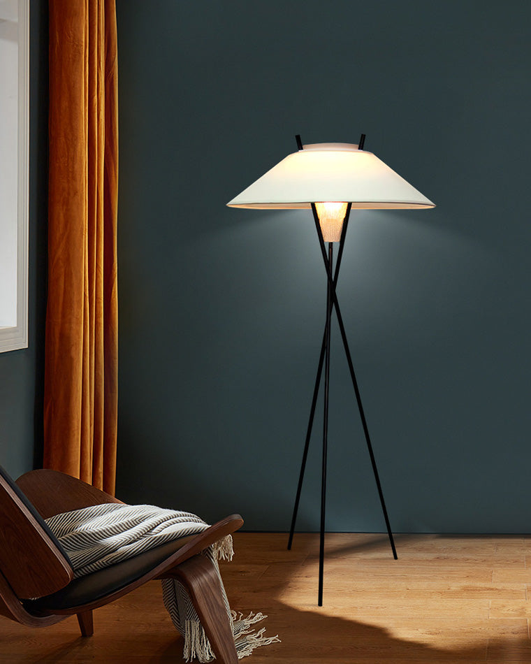 Diff Japandi Cone Tripod Floor Lamp-DF7019