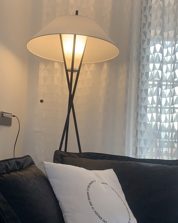 Diff Japandi Cone Tripod Floor Lamp-DF7019