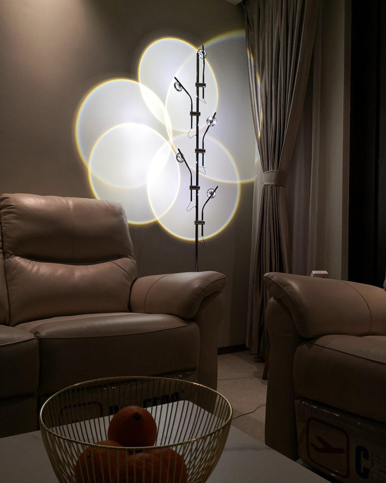 Diff 5-head Halo Projector Tree Floor Lamp-DF7020