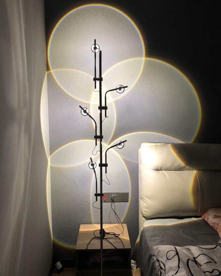 Diff 5-head Halo Projector Tree Floor Lamp-DF7020