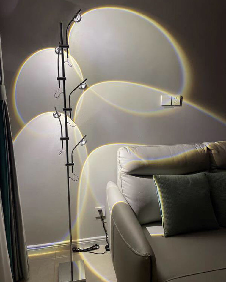 Diff 5-head Halo Projector Tree Floor Lamp-DF7020