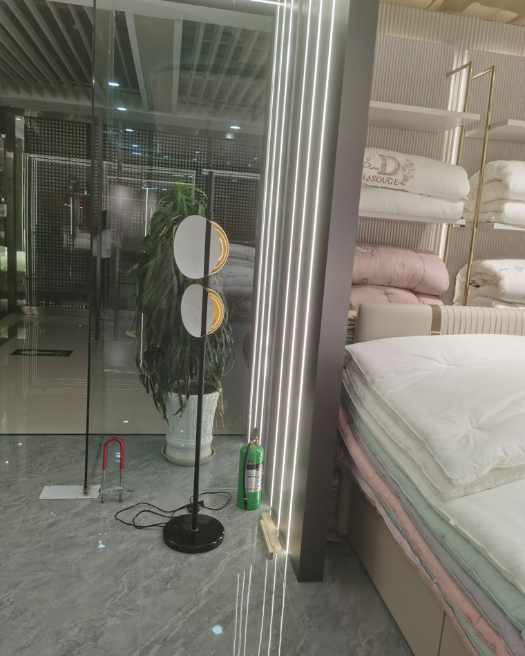 Diff 2-bulb Semi-Globe Floor Lamp-DF7026