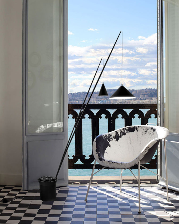 Diff 3-light Overhanging Floor Lamp-DF7031