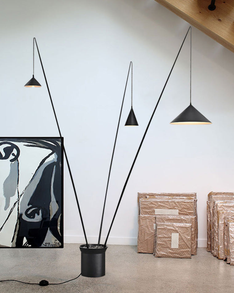 Diff 3-light Overhanging Floor Lamp-DF7031