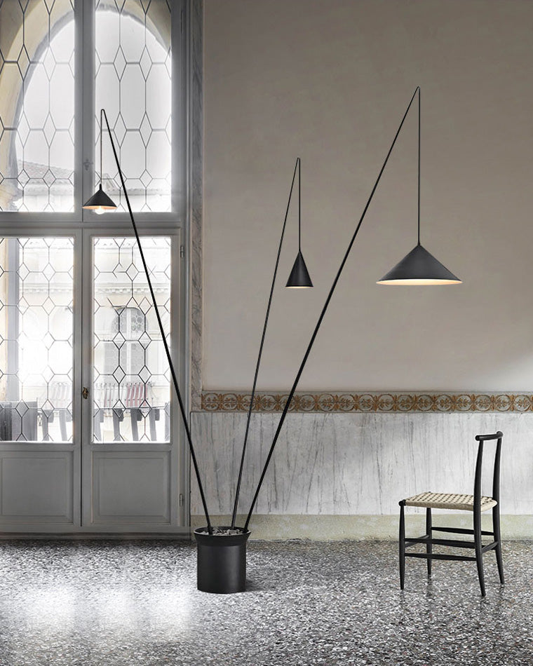 Diff 3-light Overhanging Floor Lamp-DF7031