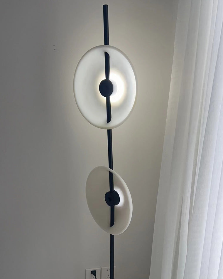 Diff 2-bulb Marble Floor Lamp-DF7032