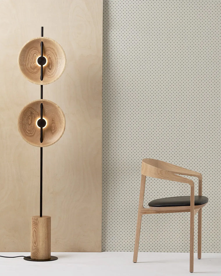 Diff 2-bulb Marble Floor Lamp-DF7032