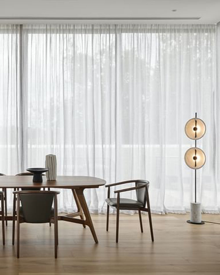 Diff 2-bulb Marble Floor Lamp-DF7032
