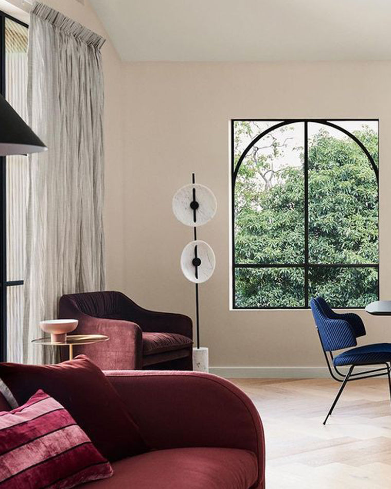 Diff 2-bulb Marble Floor Lamp-DF7032