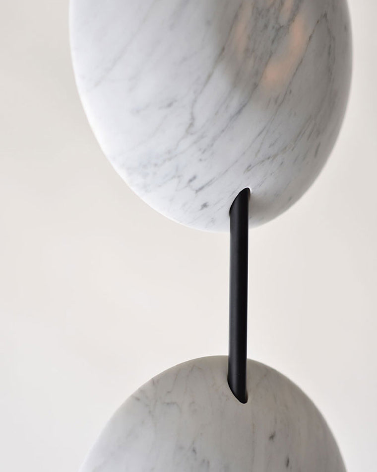 Diff 2-bulb Marble Floor Lamp-DF7032