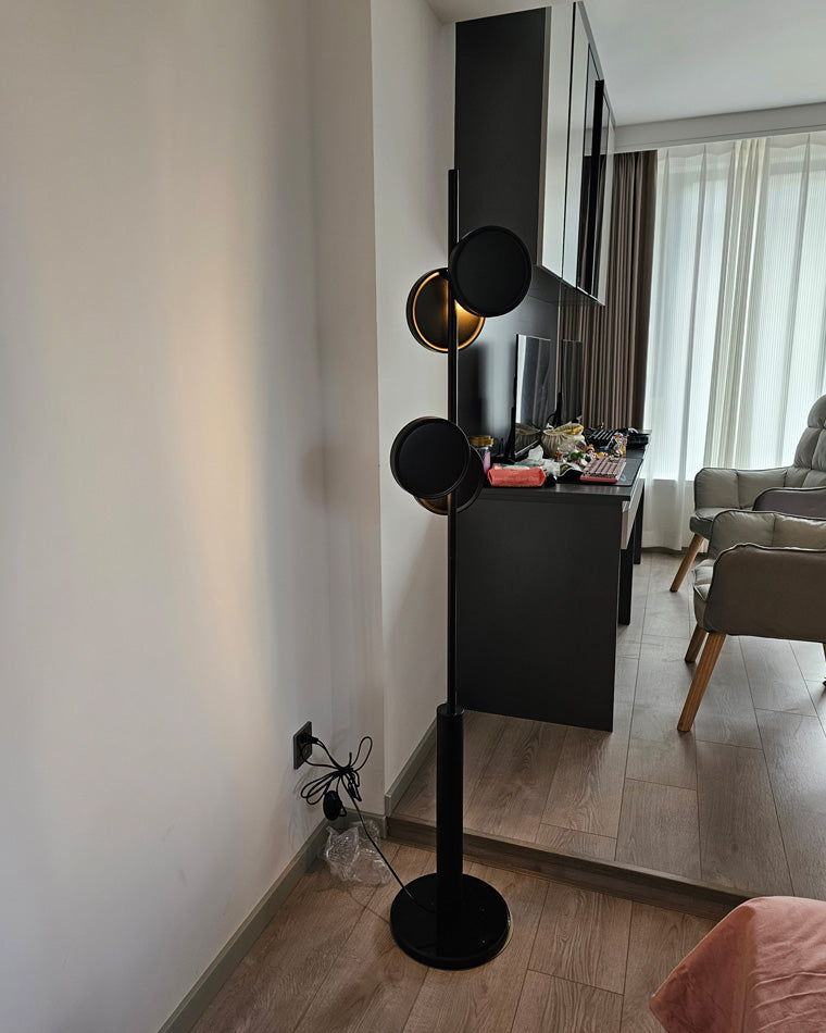 Diff Black Pole Floor Lamp-DF7037