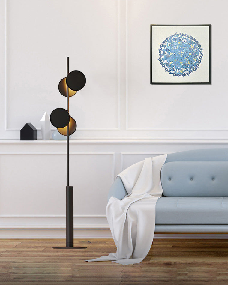 Diff Black Pole Floor Lamp-DF7037