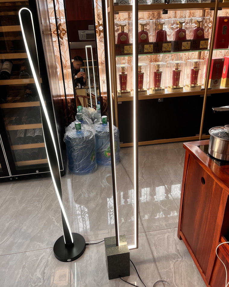 Diff Rectangular LED Marble Floor Lamp-DF7039