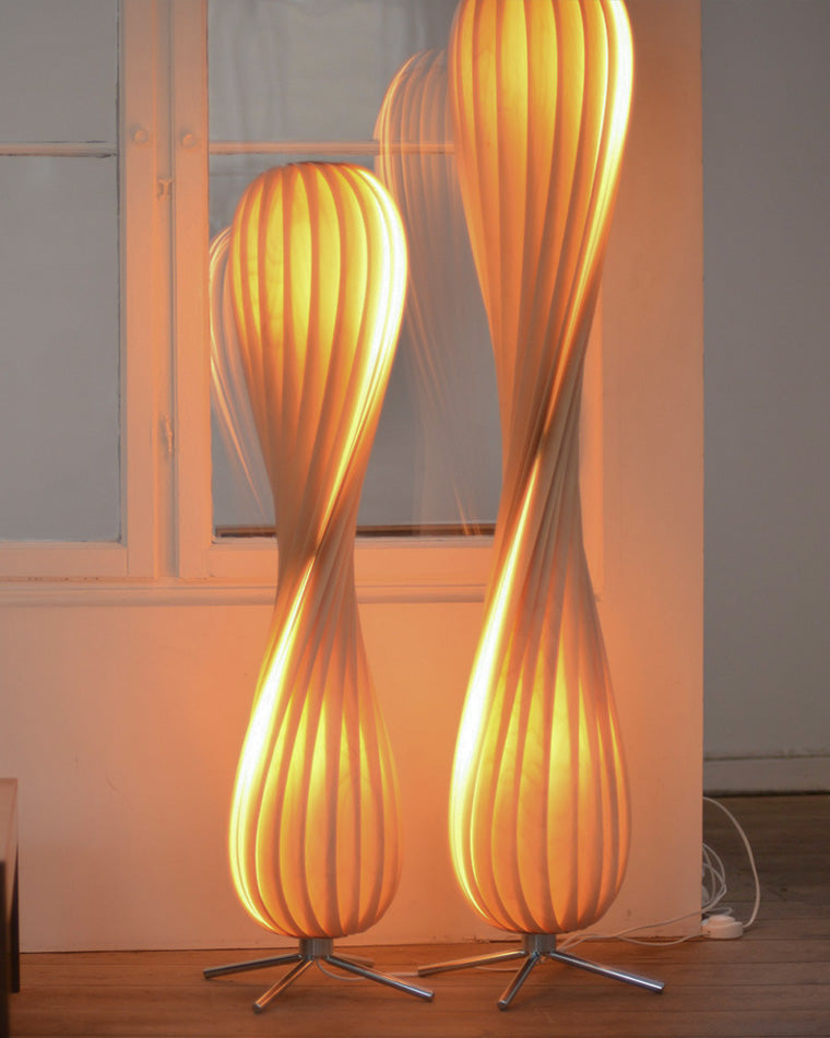 Diff Twisted Tower Wood Floor Lamp-DF7044