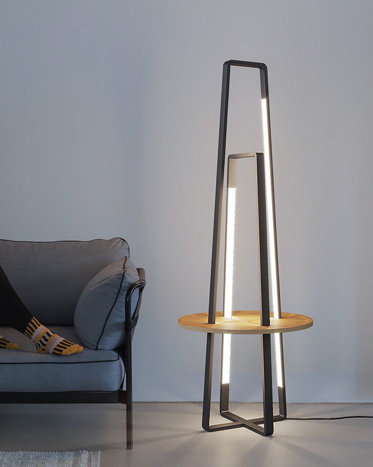 Diff Tower Floor Lamp with Shelf-DF7048