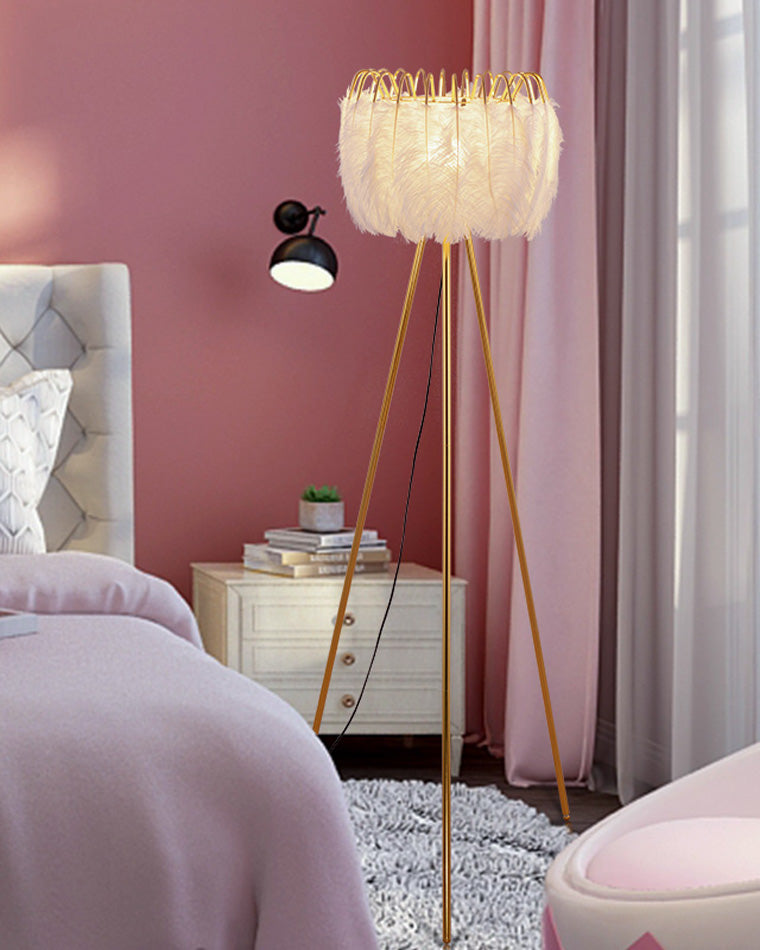 Diff Tripod Feather Floor Lamp-DF7051