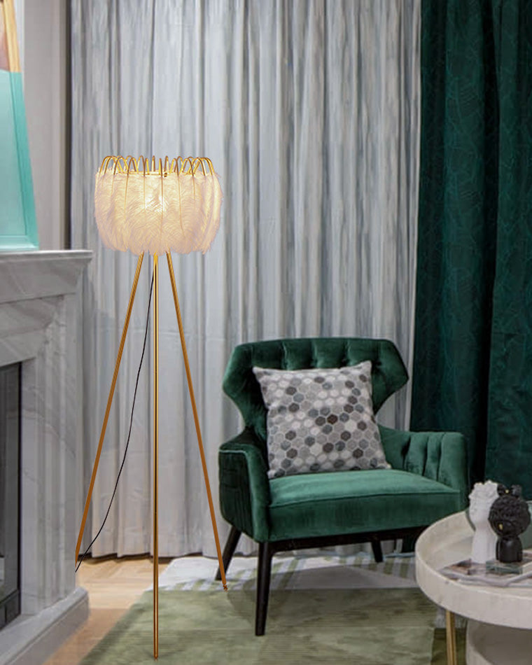 Diff Tripod Feather Floor Lamp-DF7051