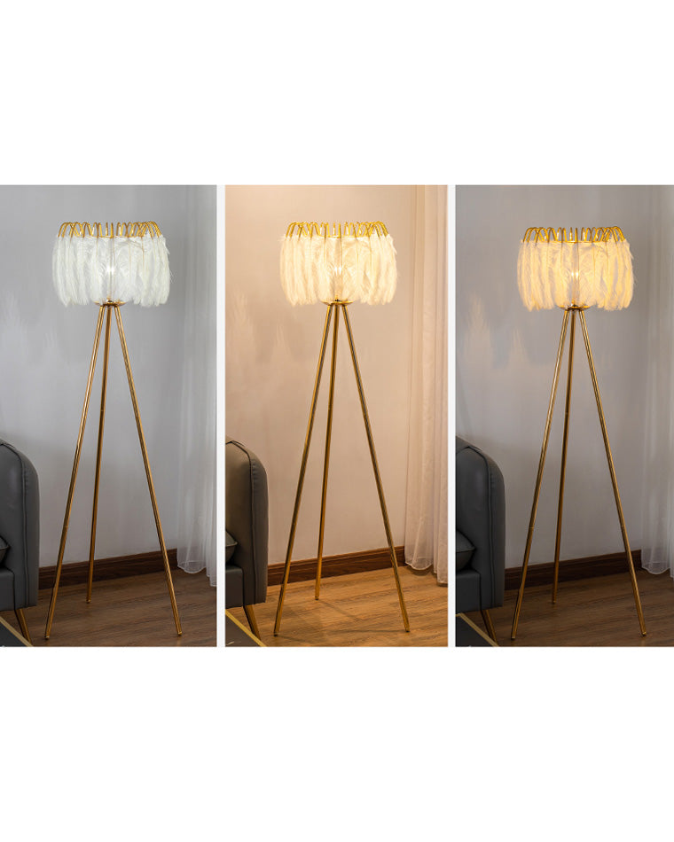 Diff Tripod Feather Floor Lamp-DF7051