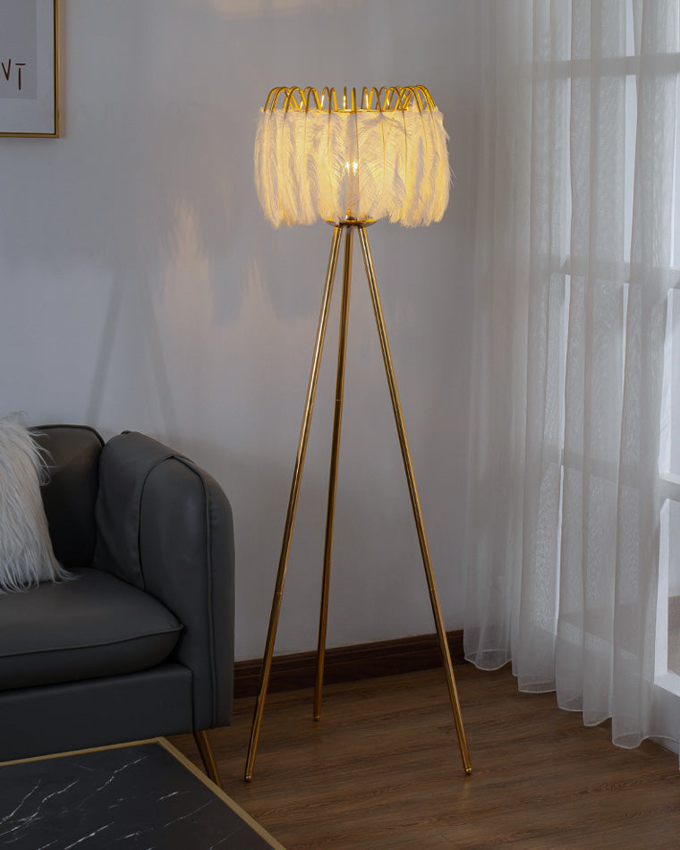 Diff Tripod Feather Floor Lamp-DF7051