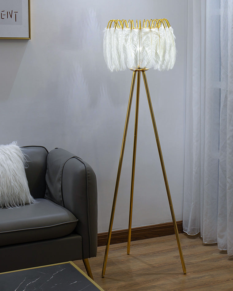 Diff Tripod Feather Floor Lamp-DF7051