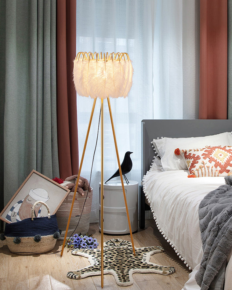 Diff Tripod Feather Floor Lamp-DF7051
