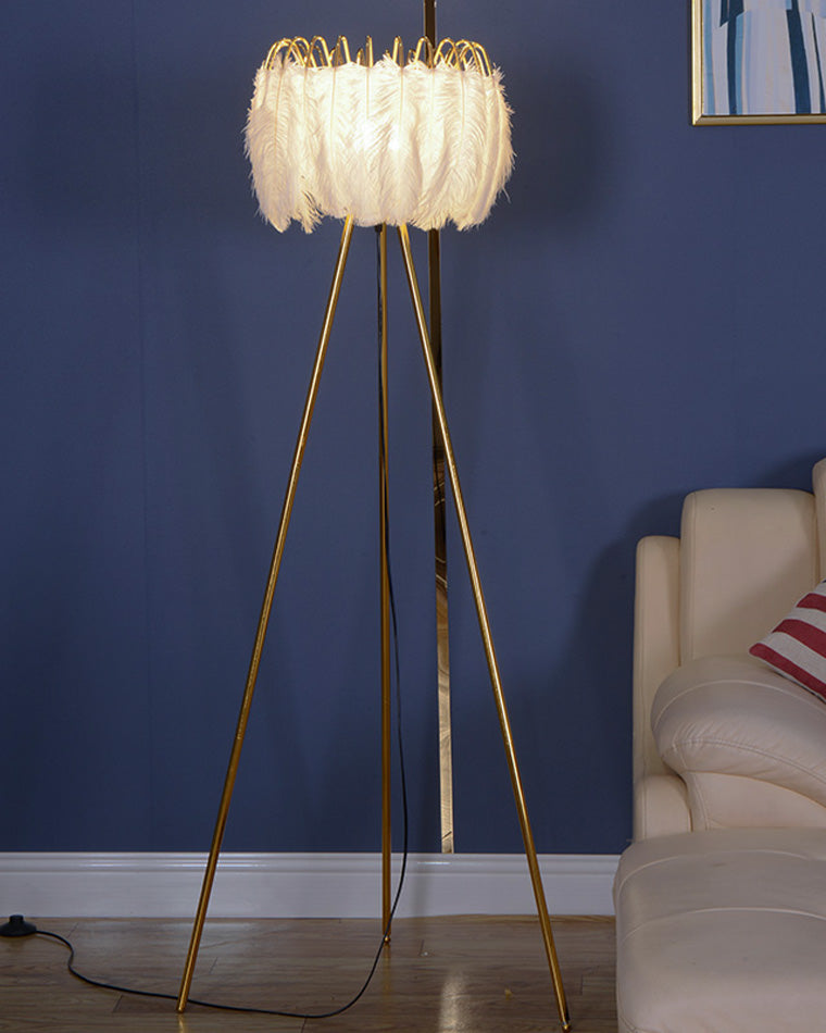 Diff Tripod Feather Floor Lamp-DF7051