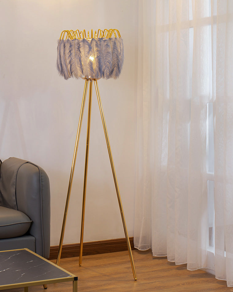 Diff Tripod Feather Floor Lamp-DF7051