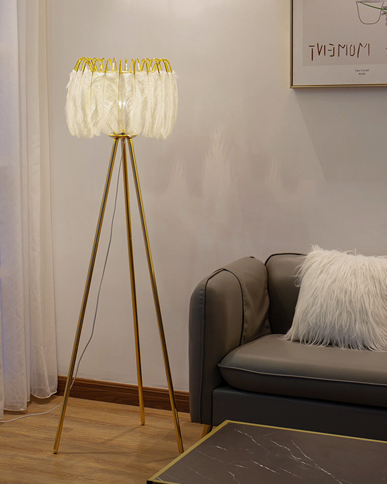 Diff Tripod Feather Floor Lamp-DF7051