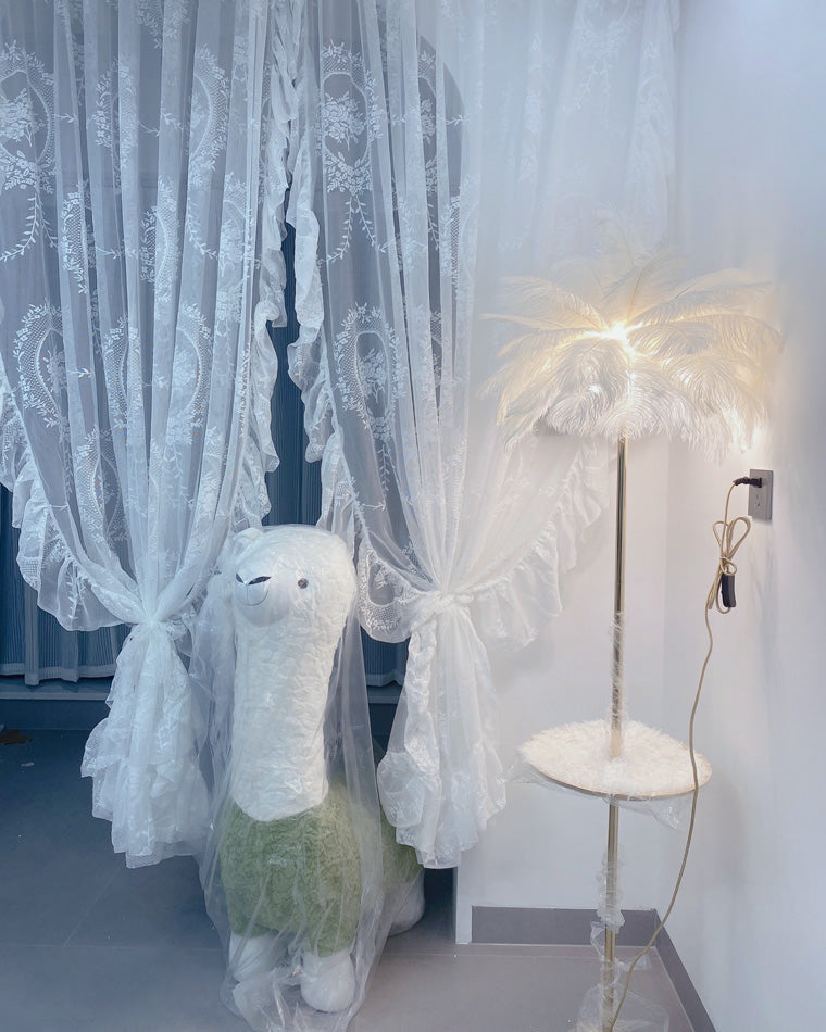 Diff Feather Palm Tree Floor Lamp with Tray-DF7052