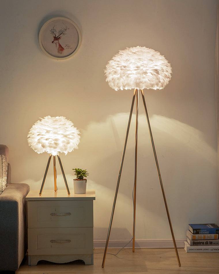 Diff Feather Tripod Floor Lamp-DF7053