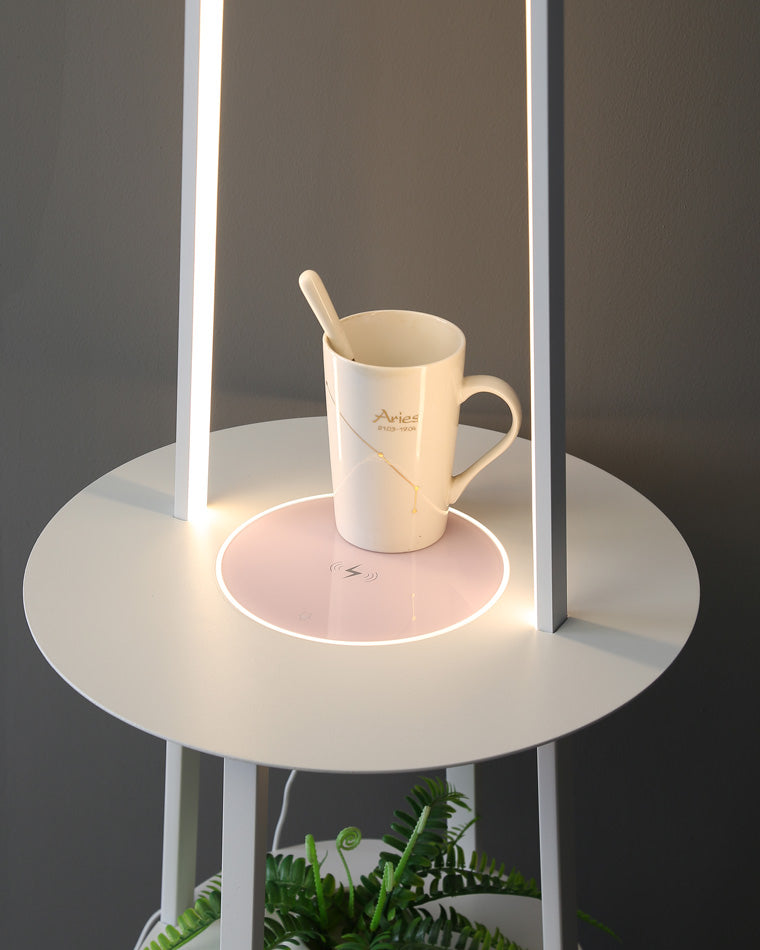 Diff Dimmable Floor Lamp with Charging Table-DF7054