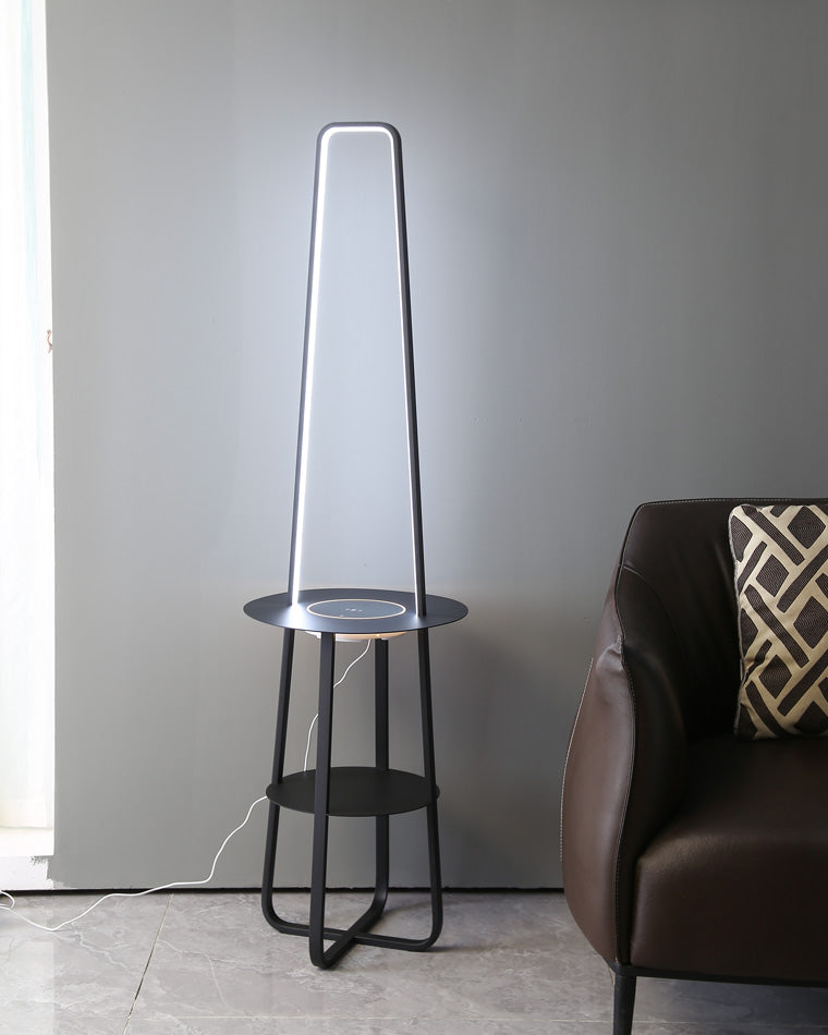 Diff Dimmable Floor Lamp with Charging Table-DF7054