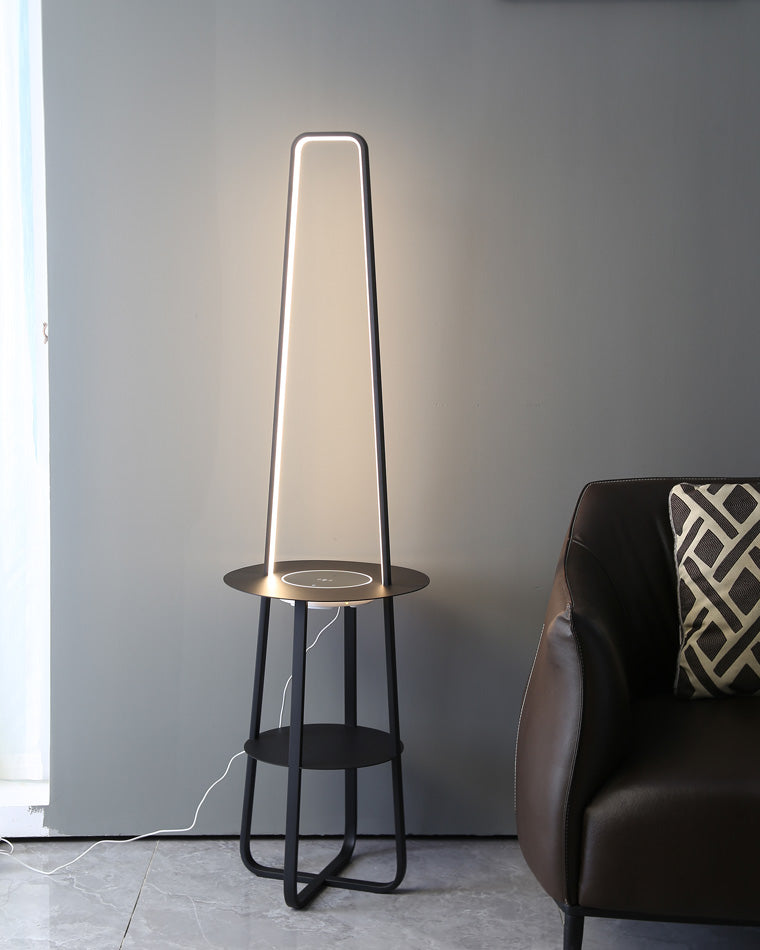 Diff Dimmable Floor Lamp with Charging Table-DF7054
