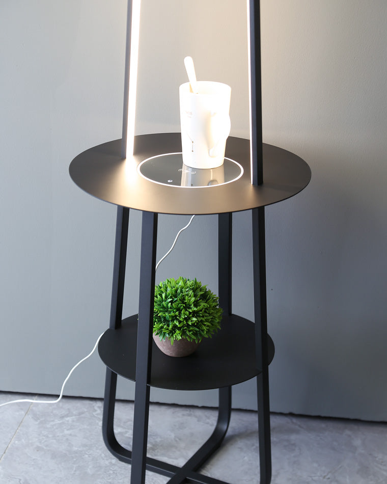 Diff Dimmable Floor Lamp with Charging Table-DF7054