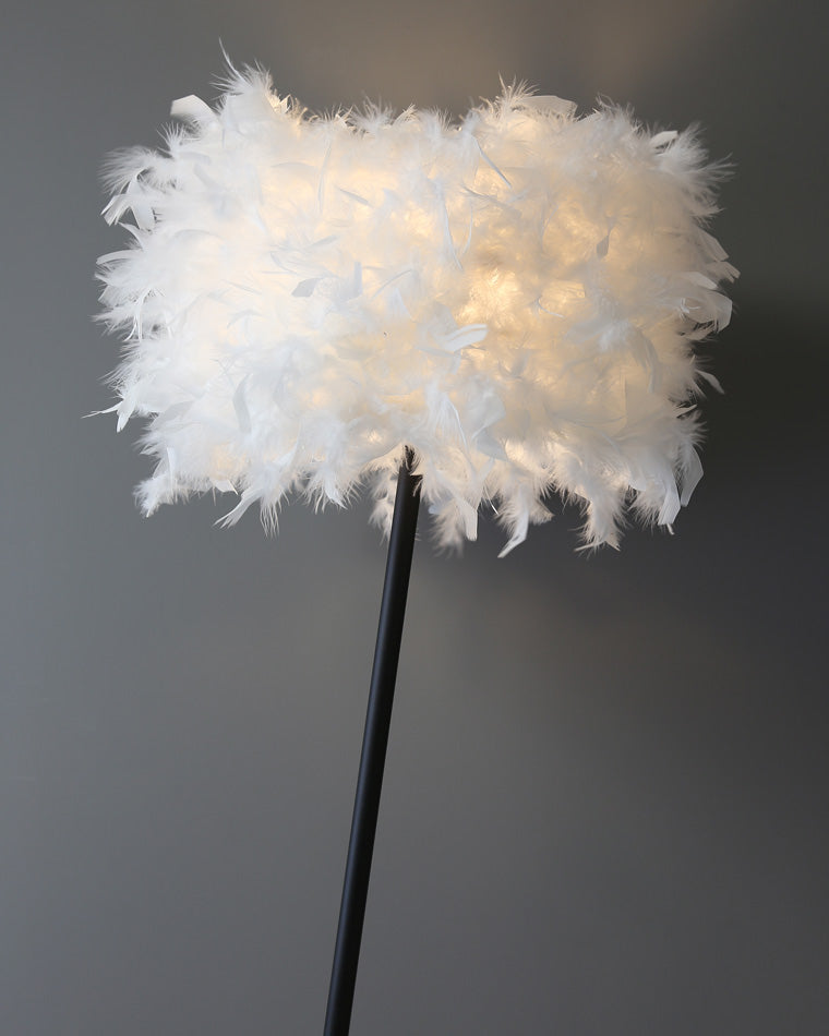 Diff Dimmable Feather Tripod Floor Lamp with Tray-DF7058