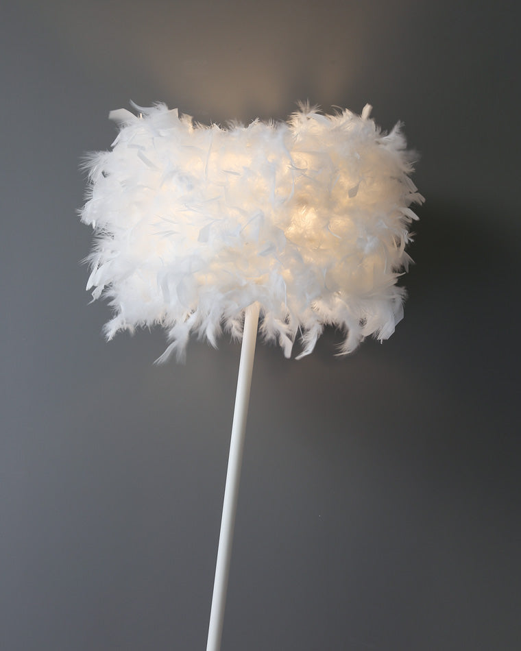 Diff Dimmable Feather Tripod Floor Lamp with Tray-DF7058