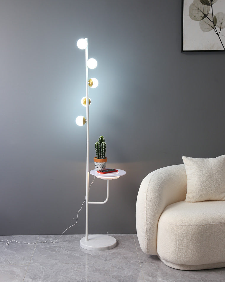 Diff Bubble Dimmable Floor Lamp with Charging Tray-DF7062