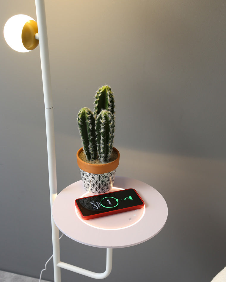 Diff Bubble Dimmable Floor Lamp with Charging Tray-DF7062