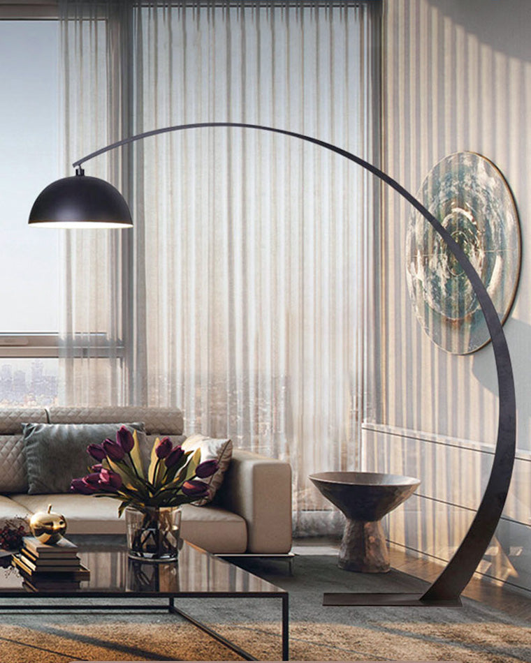 Diff Dome Arc Floor Lamp over Couch-DF7063